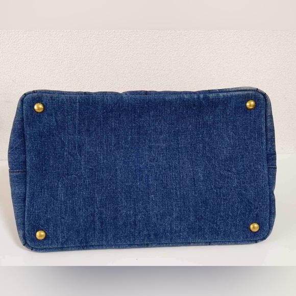 100% AUTHENTIC Prada Canapa Avio Demin - Picture 14 of 14